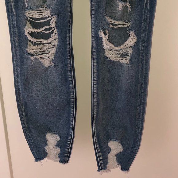 American Eagle super stretch X hi-rise jegging jeans sz 12R EUC LN - Picture 3 of 9